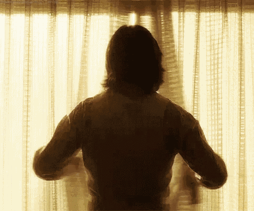 Sebastian Stan Window GIF