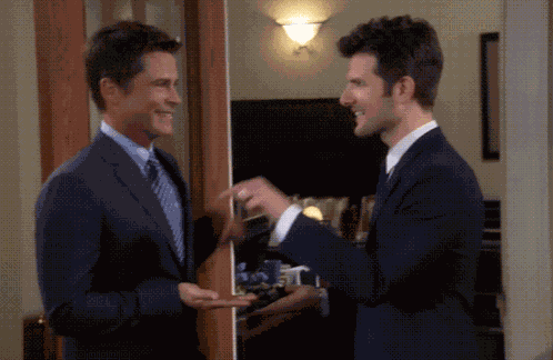 Secret Handshake Parks And Rec GIF