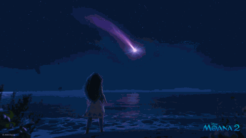 Seeing A Shooting Star Moana GIF