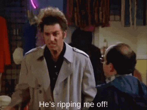 Seinfeld Ripping Me Off GIF