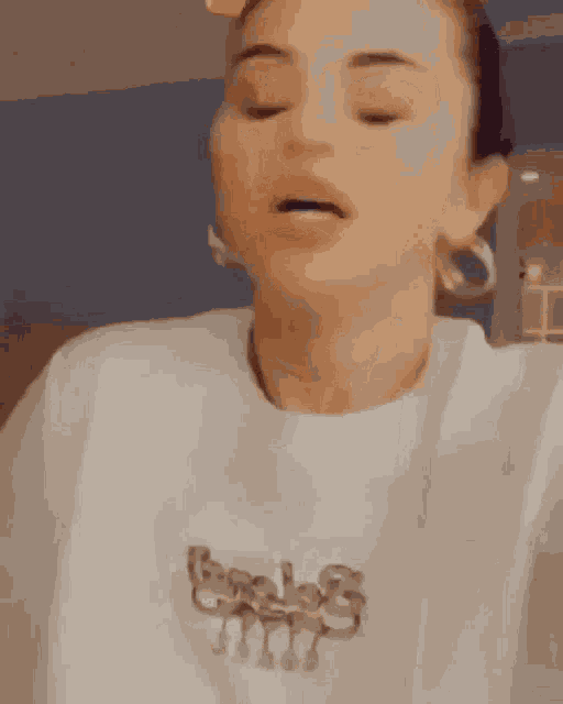 Selena Gomez Shaking Head GIF