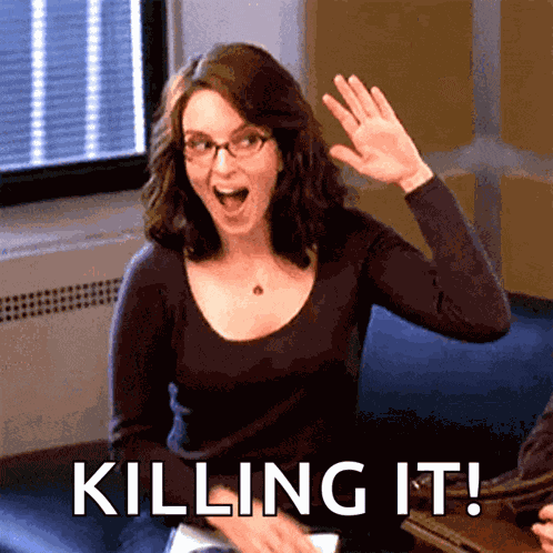 Self High Five Yes GIF