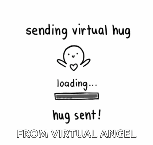Sending Hugs Virtual Hugs GIF