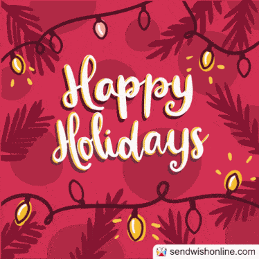 Sendwishonline Happy Holidays Cards GIF