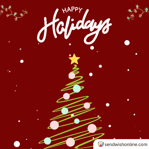 Sendwishonline Happy Holidays Cards GIF