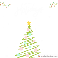Sendwishonline Happy Holidays Sticker