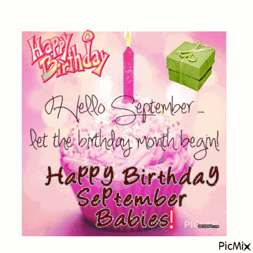 September Babies Happy Birthday September GIF