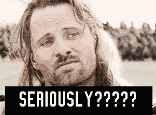 Seriously Aragorn GIF