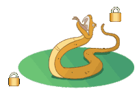 Serpente Lucchetto Sticker