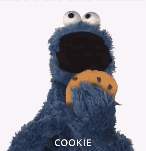 Sesame Street Cookie Monster Eats Your Art GIF