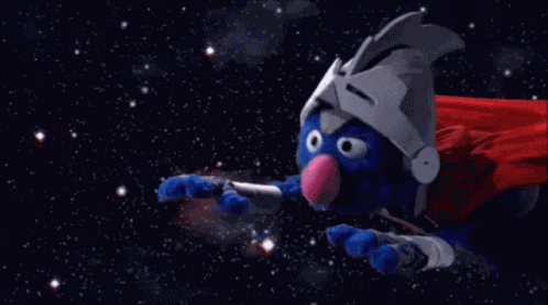 Sesame Street Super Grover GIF