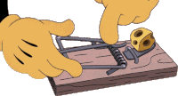Setting A Mousetrap The Cuphead Show Sticker