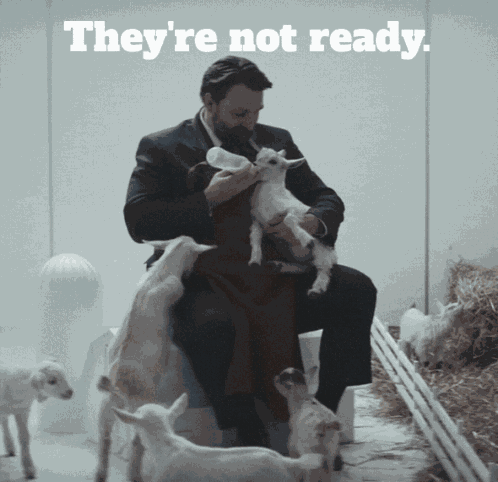 Severance Baby Goats GIF