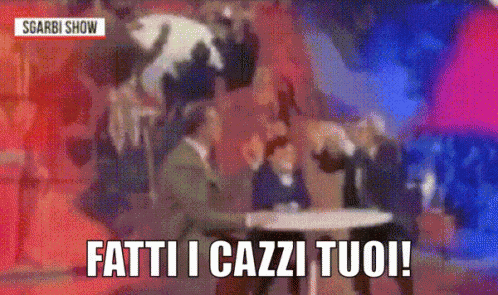 Sgarbi Vittorio Sgarbi Fatti I Cazzi Tuoi Fatti I Fatti Tuoi Fatti Gli Affari Tuoi GIF
