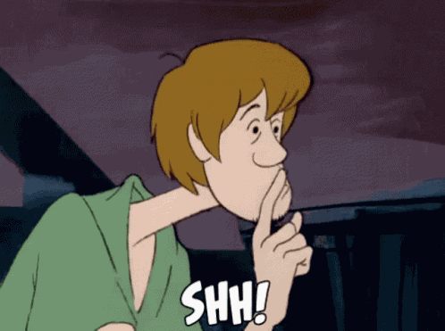 Shaggy Shh GIF