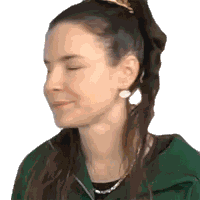 Shaking Head Cristine Raquel Rotenberg Sticker