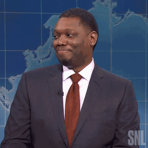 Shaking Head Michael Che GIF