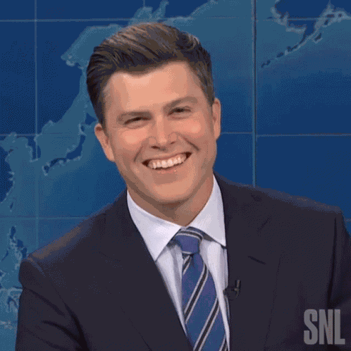 Shaking My Head Colin Jost GIF