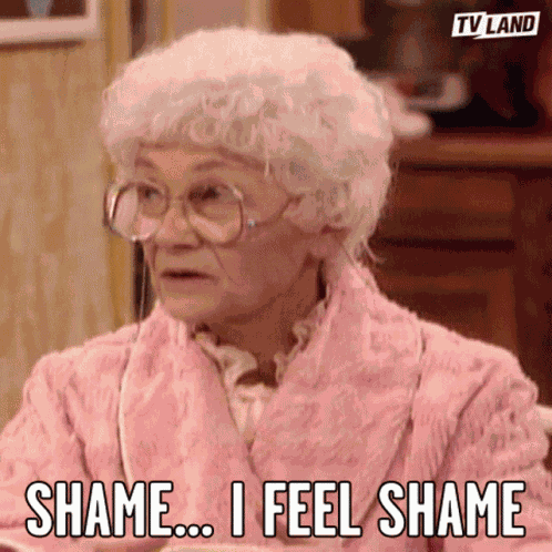 Shame I Feel Shame GIF