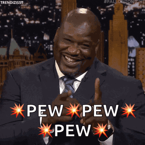 Shaq Pointing GIF