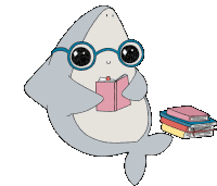 Shark Book Sticker