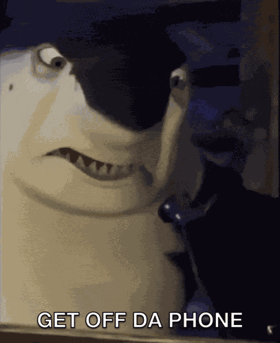 Shark Tale Get Off The Phone GIF