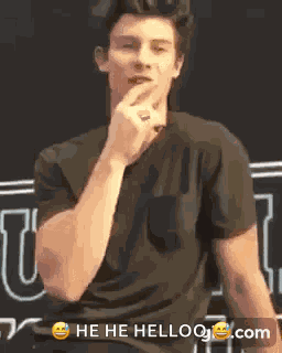 Shawn Mendes Bite Nails GIF