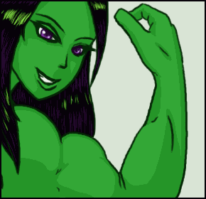 She Hulk Muscles GIF