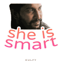 She Is Smart Sticker Sticker