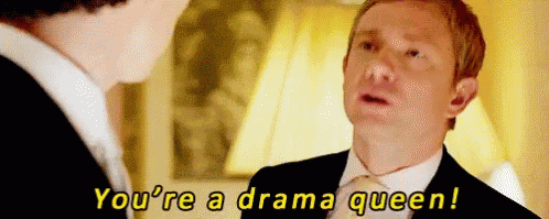 Sherlock Drama Queen GIF