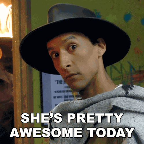 She'S Pretty Awesome Today Abed Nadir GIF