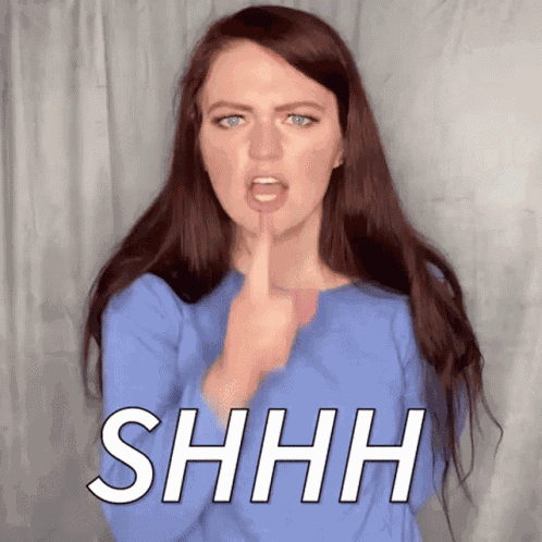 Shhh Shush GIF