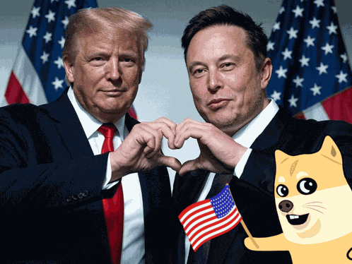 Shibu Fantoumi Trump Usa Doge Elon Musk Dogecoin GIF