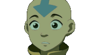 Shocked Aang Sticker