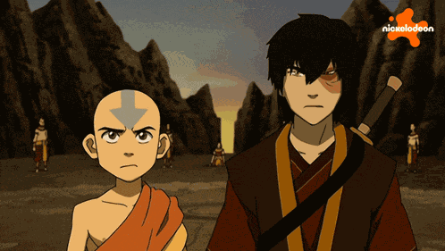 Shocked Aang GIF