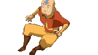 Shocked Aang Sticker
