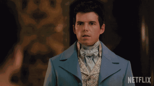 Shocked Colin Bridgerton GIF