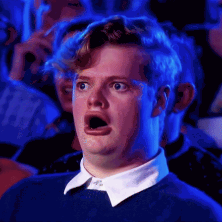 Shocked Face Amazed Look Horror Astonishment Open Mouth Expression GIF