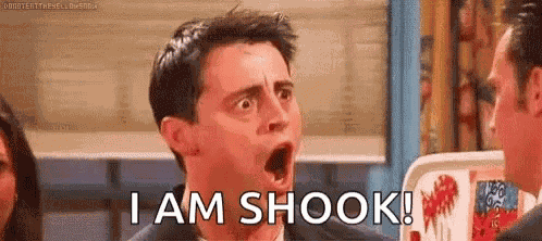 Shocked Joey GIF
