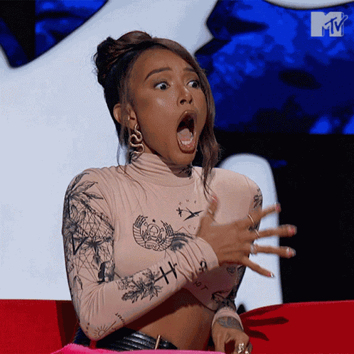 Shocked Karreuche GIF
