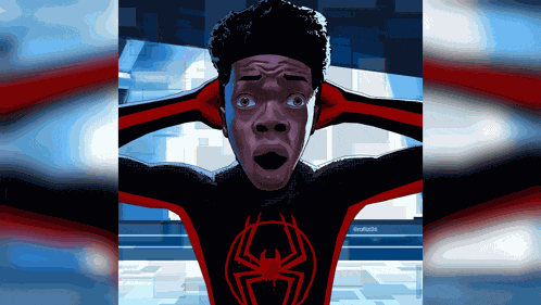 Shocked Miles Morales Spider Man Meme Meme
