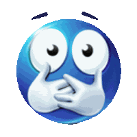 Shocks Blue Face Sticker