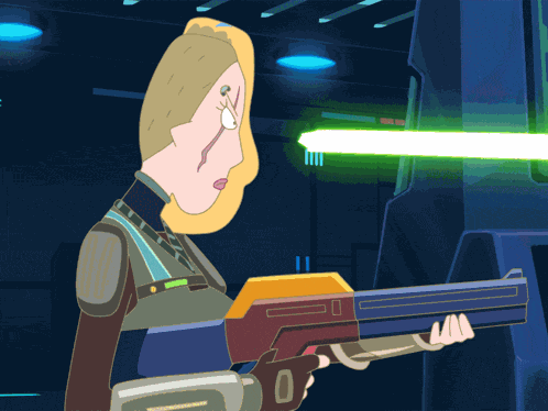 Shooting A Gun Space Beth GIF