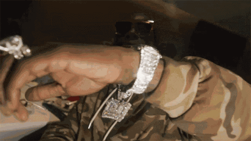 Showing My Watch Gucci Mane GIF