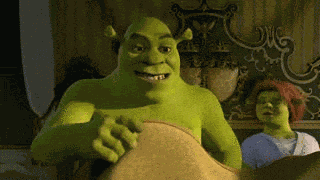 Shrek Bed GIF
