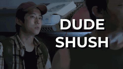 Shush Glenn GIF