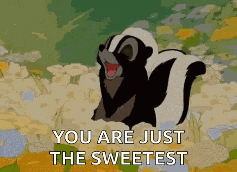 Shy Skunk GIF