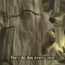 Sid The Sloth They Do This Every Year GIF