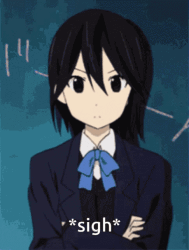 Sigh Anime GIF