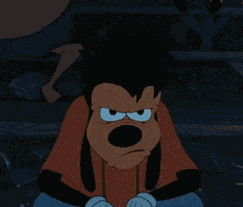 Sigh Goofy GIF